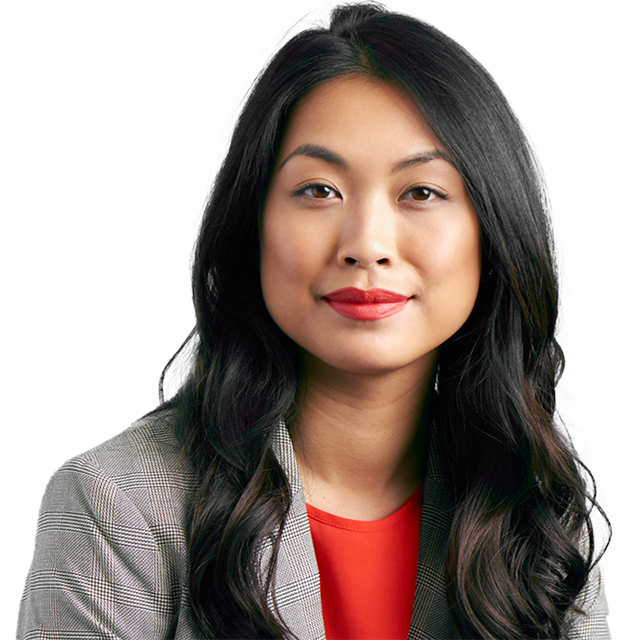 woman looking at the camera