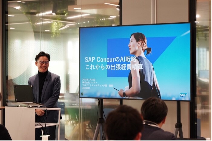 コンカー舟本　講演の様子