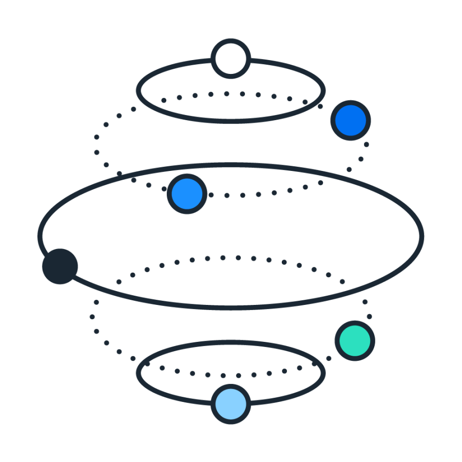 graphic of connected circles