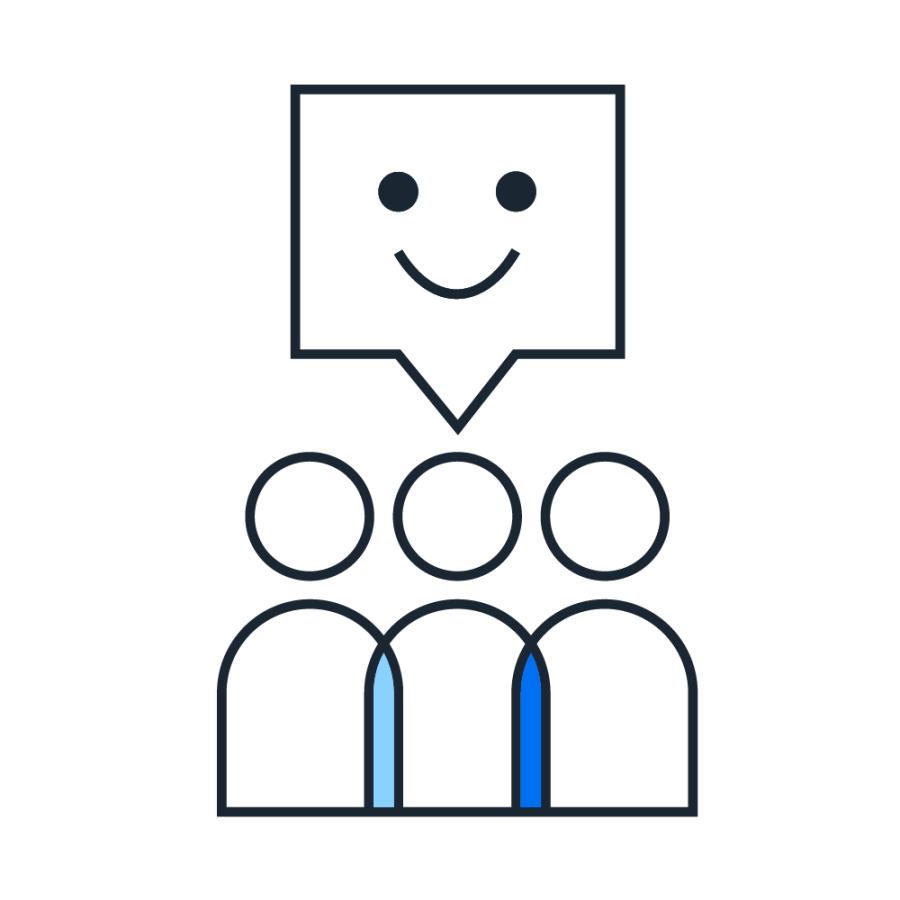 graphic of people and conversation