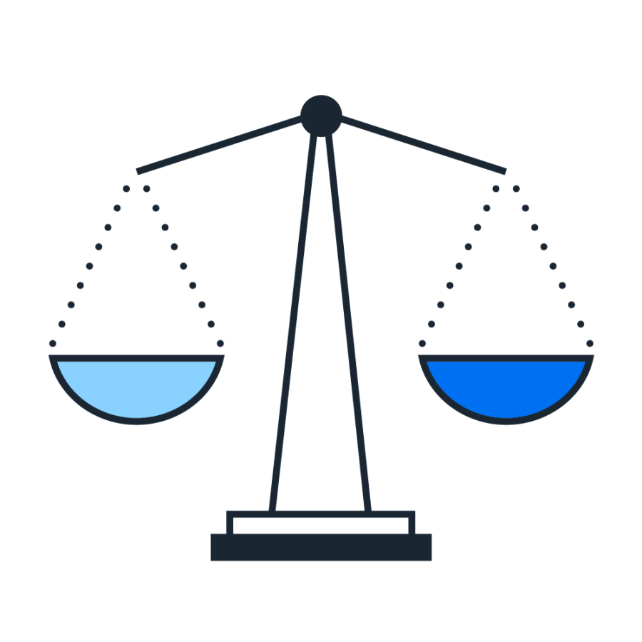 Legal scales pictogram