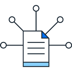 Document connections pictogram